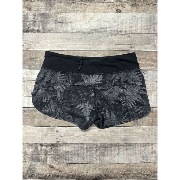 Size 4 Lululemon Speed Short 4-way Stretch 2.5" Kindred Spirit Black Multi Black - Picture 4 of 10